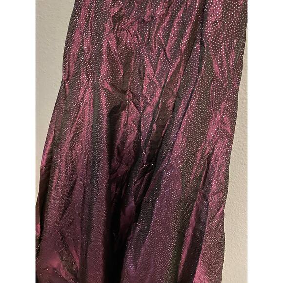 Vintage Jessica McClintock Gunne Sax Juniors Gown 13 Purple Sparkle Prom 90s Y2K - Picture 2 of 10